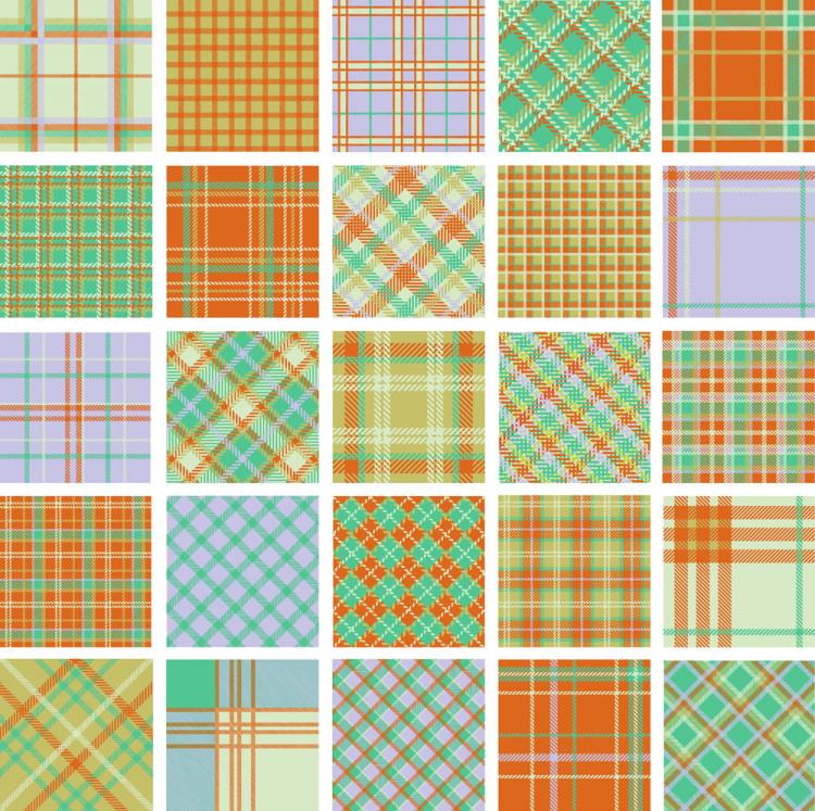free vector Plaid patterns 01 vector